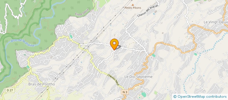 localisation de l'entreprise VILLAS ALPHA à LE TAMPON