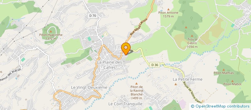 localisation de l'entreprise VILLAS BALZAMES  LE TAMPON