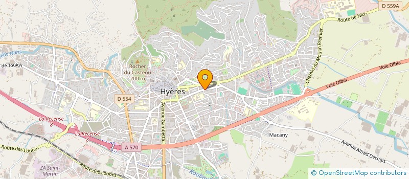 localisation de l'entreprise VILLAS BIANCA à HYERES
