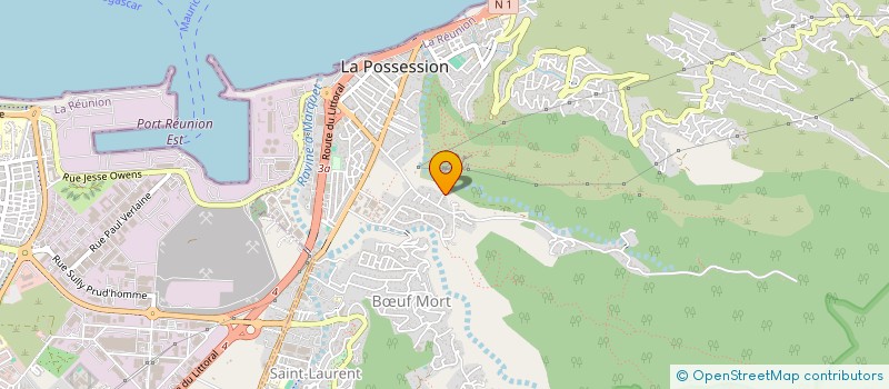 localisation de l'entreprise VILLAS COEUR BLEU à LA POSSESSION