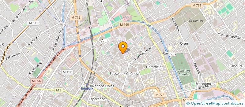 localisation de l'entreprise VILLAS DU NORD à ROUBAIX