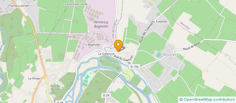 localisation de l'entreprise VILLAS DU ROC à BOUTIERS-SAINT-TROJAN