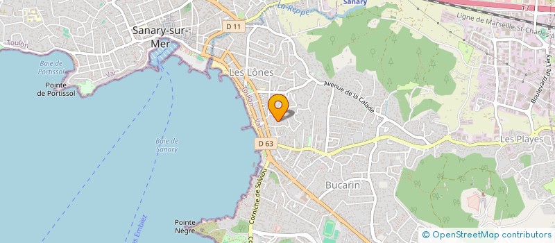 localisation de l'entreprise VILLAS ESPACE SOLEIL à SIX FOURS LES PLAGES