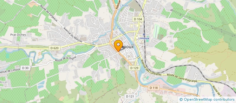 localisation de l'entreprise VILLAS ESTEVE R à LIMOUX