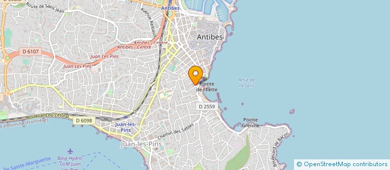 localisation de l'entreprise VILLAS ET APPARTEMENTS à ANTIBES