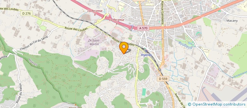 localisation de l'entreprise VILLAS ET IMMOBILIERS EN PROVENCE à HYERES