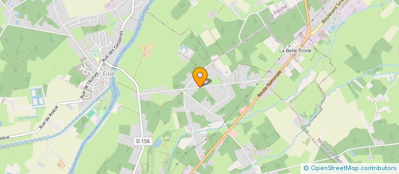 localisation de l'entreprise VILLAS ET RESIDENCES DE LOISIRS 72  GUECELARD