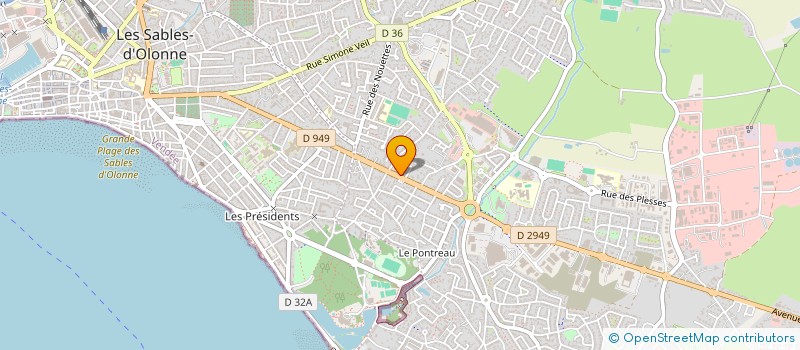 localisation de l'entreprise VILLAS GINKGOS -BELLES RIVES à LES SABLES D'OLONNE