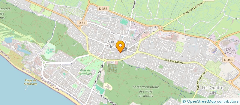 localisation de l'entreprise VILLAS GINKGOS - LE CLOS SAINT JEAN à SAINT-JEAN-DE-MONTS