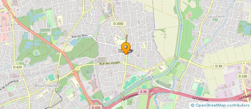 localisation de l'entreprise VILLAS GRAND LOUIS  ILLZACH