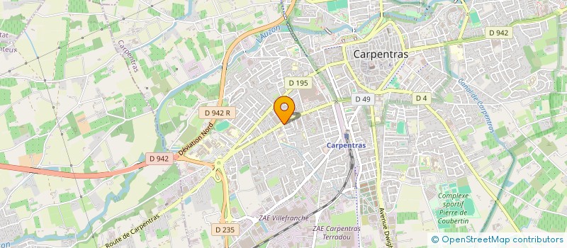 localisation de l'entreprise VILLAS HELIOS à CARPENTRAS