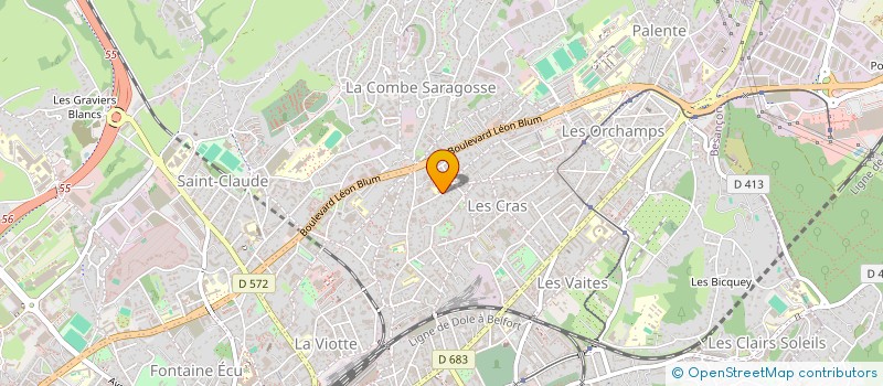 localisation de l'entreprise VILLAS IMMO à BESANCON