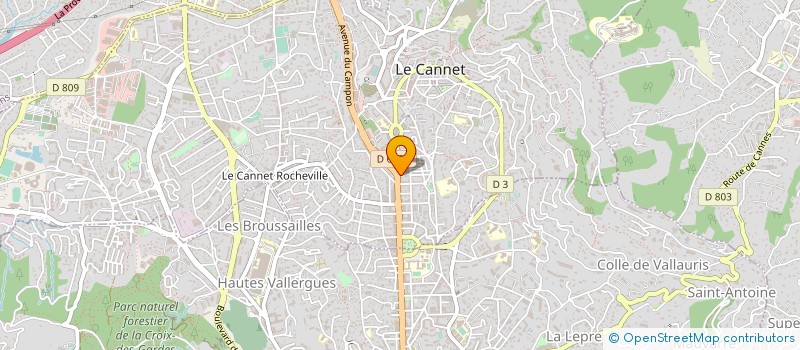 localisation de l'entreprise VILLAS L OREE DU GOLF à LE CANNET