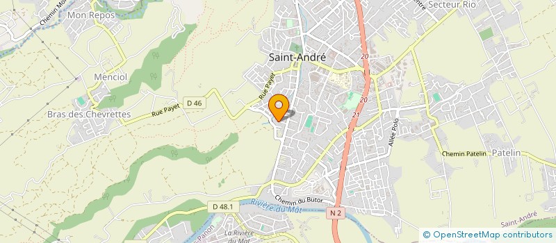 localisation de l'entreprise VILLAS MODERNES 974 à SAINT-ANDRE