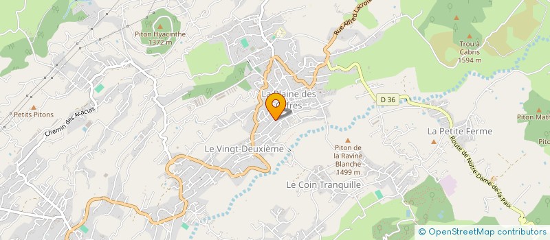 localisation de l'entreprise VILLAS NANO  LE TAMPON