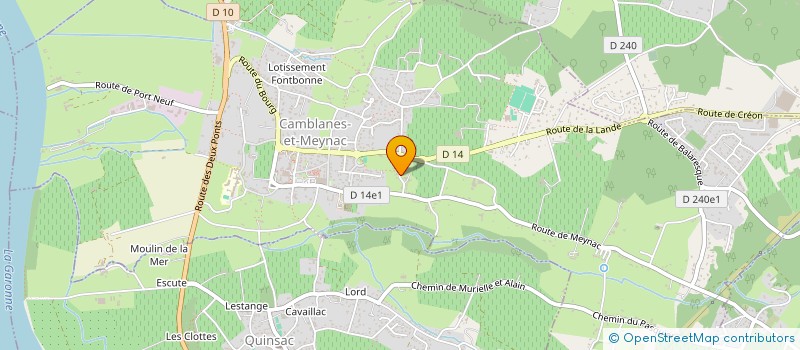 localisation de l'entreprise VILLATE BENOIT  CAMBLANES-ET-MEYNAC