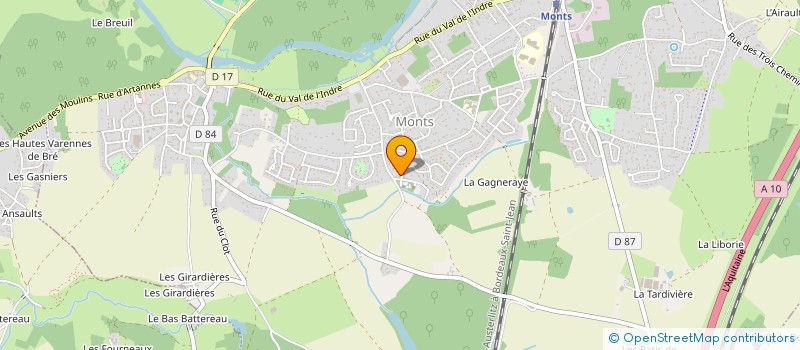 localisation de l'entreprise VILLAUDRON  MONTS