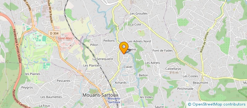 localisation de l'entreprise VILLAZUR DUCHESNE  MOUANS-SARTOUX