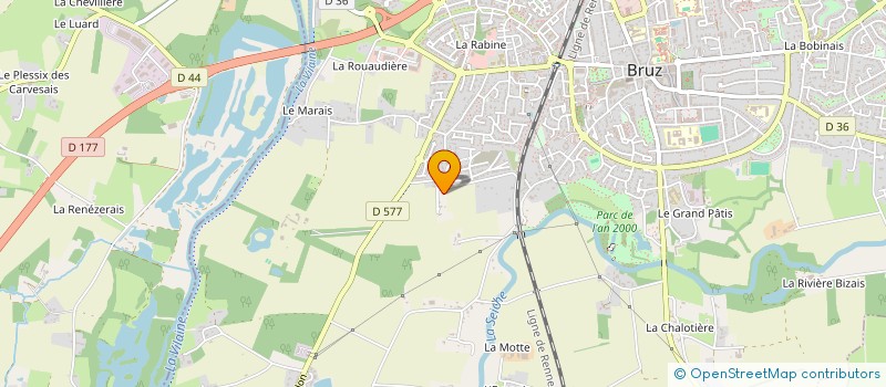 localisation de l'entreprise VILLE  BRUZ