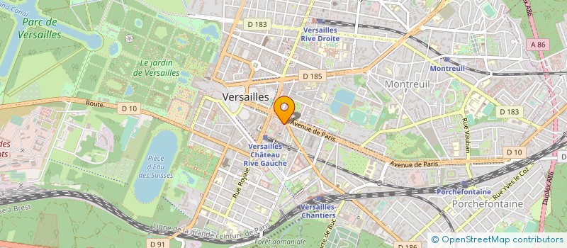 localisation de l'entreprise VILLE BLANCHE MDB à VERSAILLES