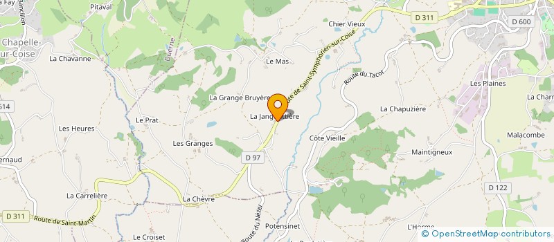 localisation de l'entreprise VILLE BOIS BROCHET THIZY  SAINT-MARTIN-EN-HAUT