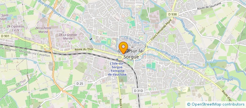 localisation de l'entreprise VILLE BOQUIERE  L'ISLE-SUR-LA-SORGUE