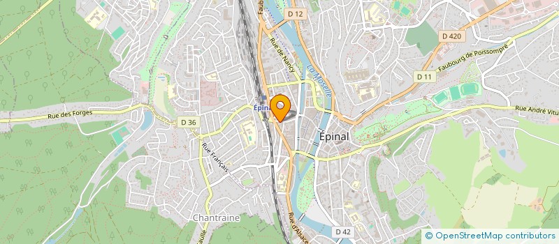 localisation de l'entreprise VILLE D EPINAL  EPINAL