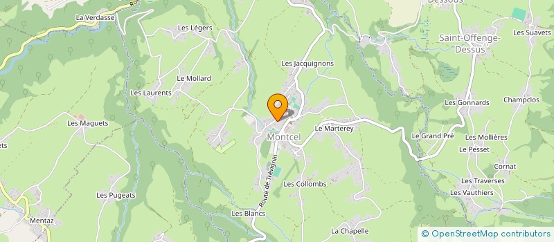 localisation de l'entreprise VILLE ET CAMPAGNE  MONTCEL