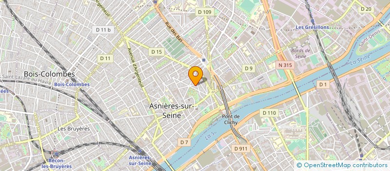 localisation de l'entreprise VILLE ET JARDINS à ASNIERES-SUR-SEINE