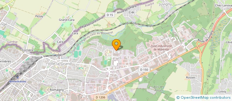 localisation de l'entreprise VILLE LA GRAND MONT-BLANC  VILLE-LA-GRAND