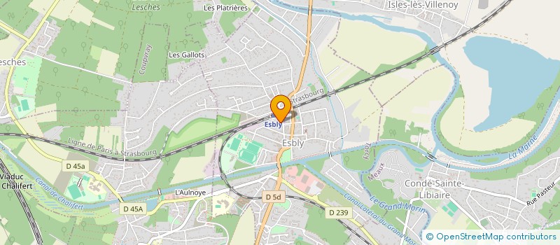 localisation de l'entreprise VILLE NOUVELLE à ESBLY