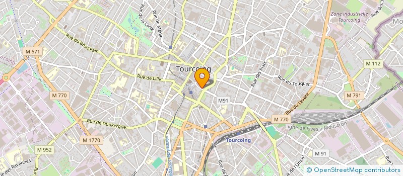 localisation de l'entreprise VILLE RENOUVELEE INVESTISSEMENT à TOURCOING
