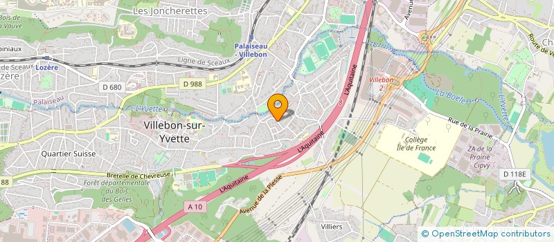 localisation de l'entreprise VILLEBON'NE ACTION  VILLEBON-SUR-YVETTE