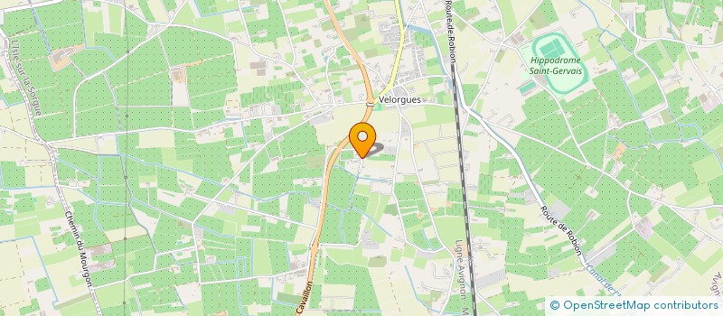 localisation de l'entreprise VILLEBRUNE  L'ISLE-SUR-LA-SORGUE