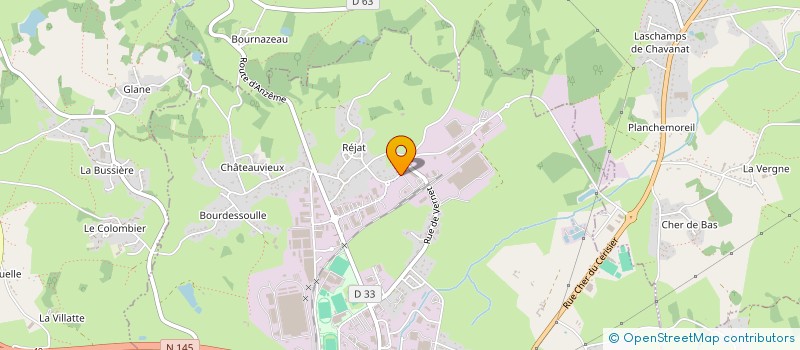 localisation de l'entreprise VILLECHALANE SIONNEAU à GUERET