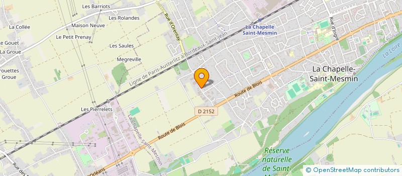 localisation de l'entreprise VILLEDIEU à LA CHAPELLE-SAINT-MESMIN