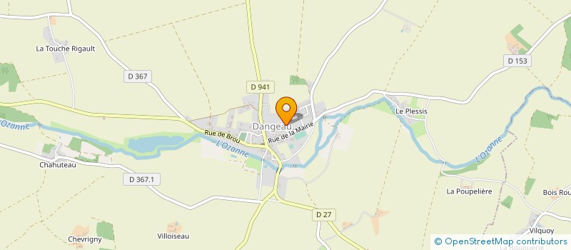localisation de l'entreprise VILLEDIEU FRERES à DANGEAU