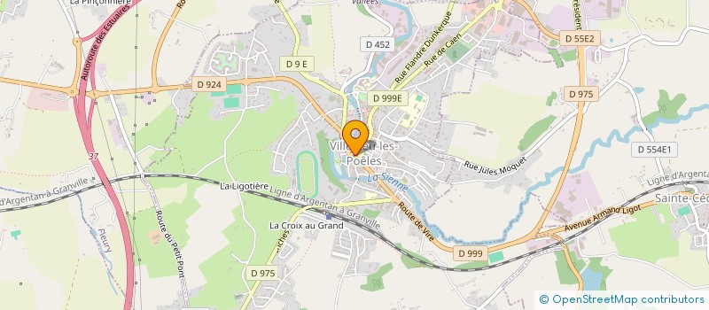 localisation de l'entreprise VILLEDIEU VARIETES  VILLEDIEU-LES-POELES-ROUFFIGNY