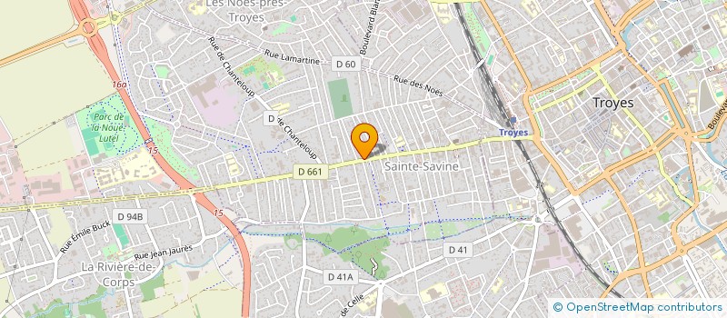 localisation de l'entreprise VILLEFLOSE  SAINTE SAVINE