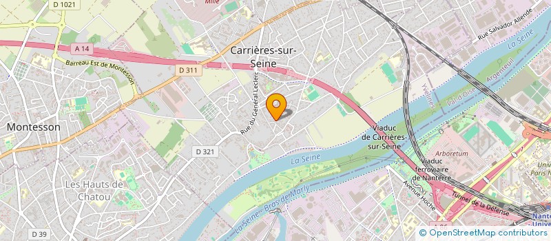 localisation de l'entreprise VILLEFORT ENVIRONNEMENT ET ENERGIE à CARRIERES-SUR-SEINE