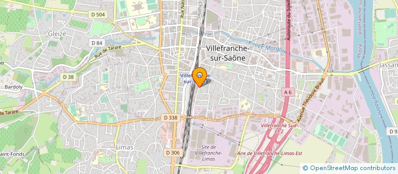 localisation de l'entreprise VILLEFRANCHE AUTO SERVICES à VILLEFRANCHE-SUR-SAONE