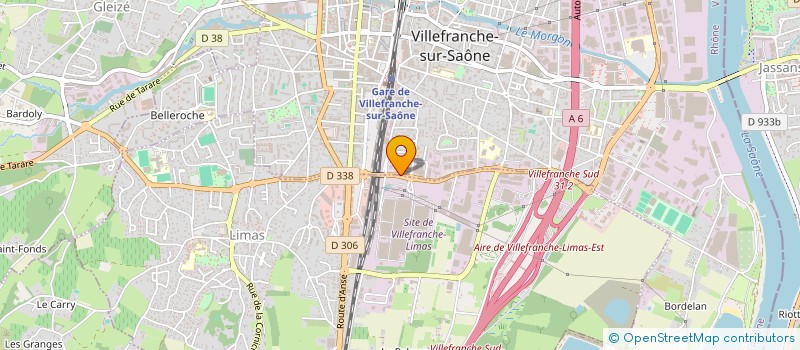 localisation de l'entreprise VILLEFRANCHE ESPACE FLEURS  VILLEFRANCHE-SUR-SAONE