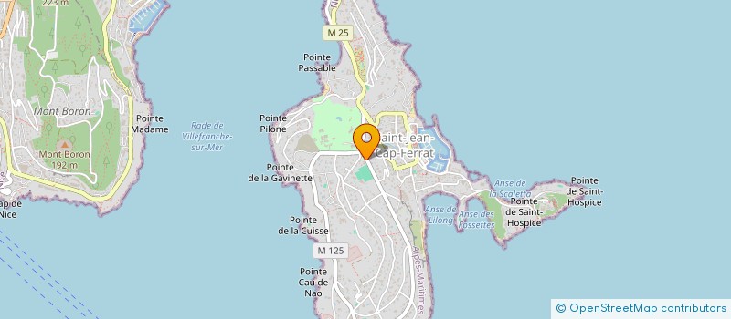 localisation de l'entreprise VILLEFRANCHE SAINT JEAN BEAULIEU FOOTBALL CLUB  SAINT-JEAN-CAP-FERRAT