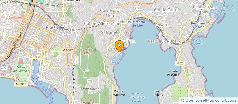 localisation de l'entreprise VILLEFRANCHE SUR MER TENNIS CLUB à VILLEFRANCHE-SUR-MER