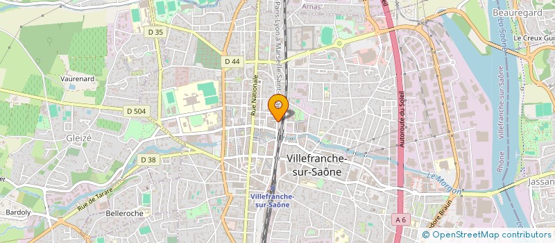 localisation de l'entreprise VILLEFRANCHE TAXI à VILLEFRANCHE-SUR-SAONE