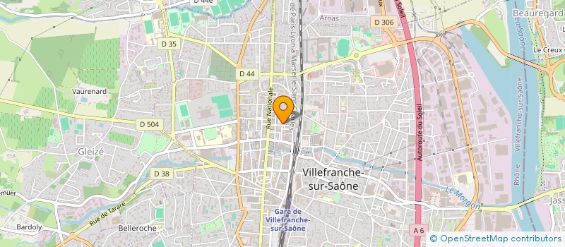 localisation de l'entreprise VILLEFRANCHE VTC  VILLEFRANCHE-SUR-SAONE