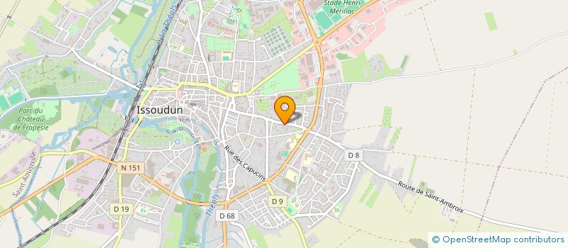 localisation de l'entreprise VILLEGOUIN LEVROUX AUTO POURSUITE à ISSOUDUN