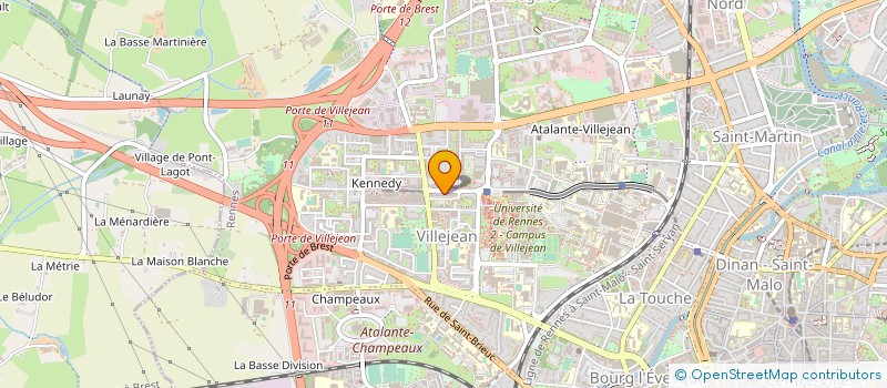 localisation de l'entreprise VILLEJEAN INFORMATIQUE PHOTOCOPIE  RENNES