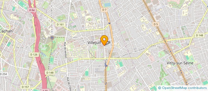 localisation de l'entreprise VILLEJUIF ALTITUDE   ASSOCIATION DE MONTAGNE-ESCALADE à VILLEJUIF