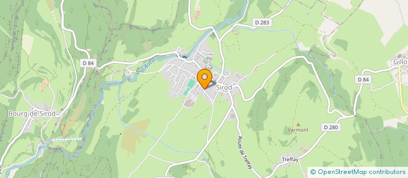 localisation de l'entreprise VILLEMAGNE CHAUFFAGE  SIROD